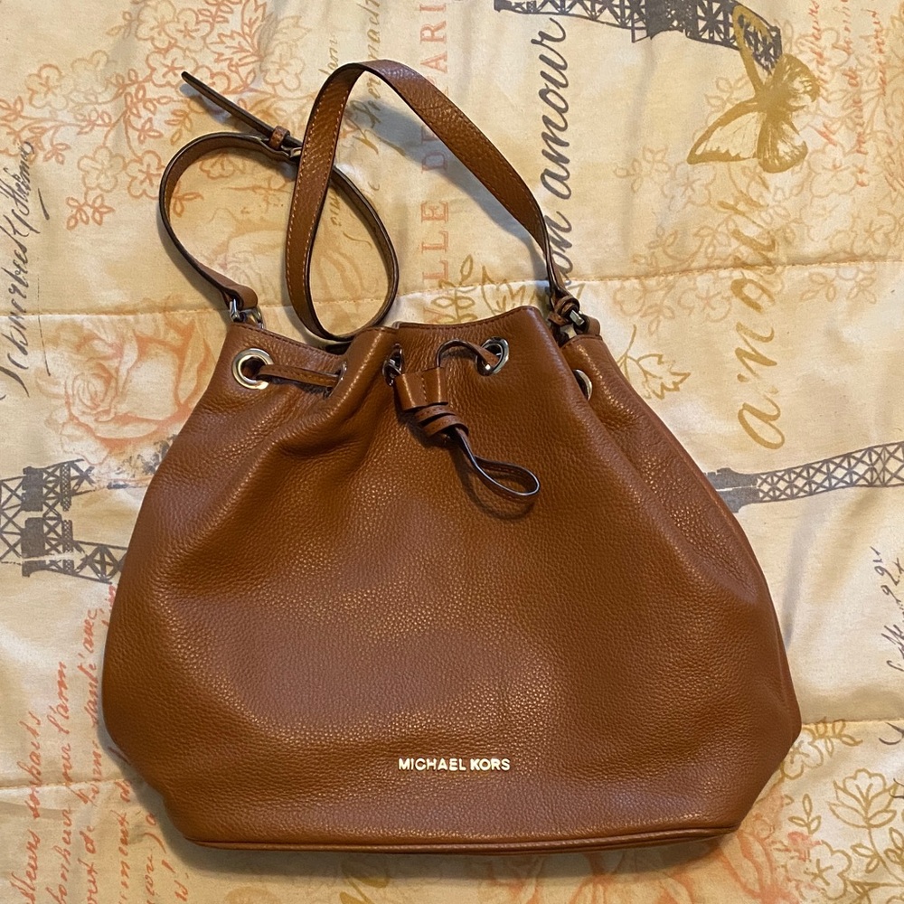 Michael Kors Tan Leather Shoulder Bag